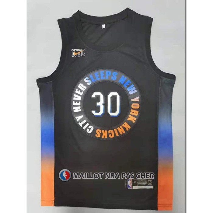 Maillot New York Knicks Julius Randl Ville 2020-21 Noir